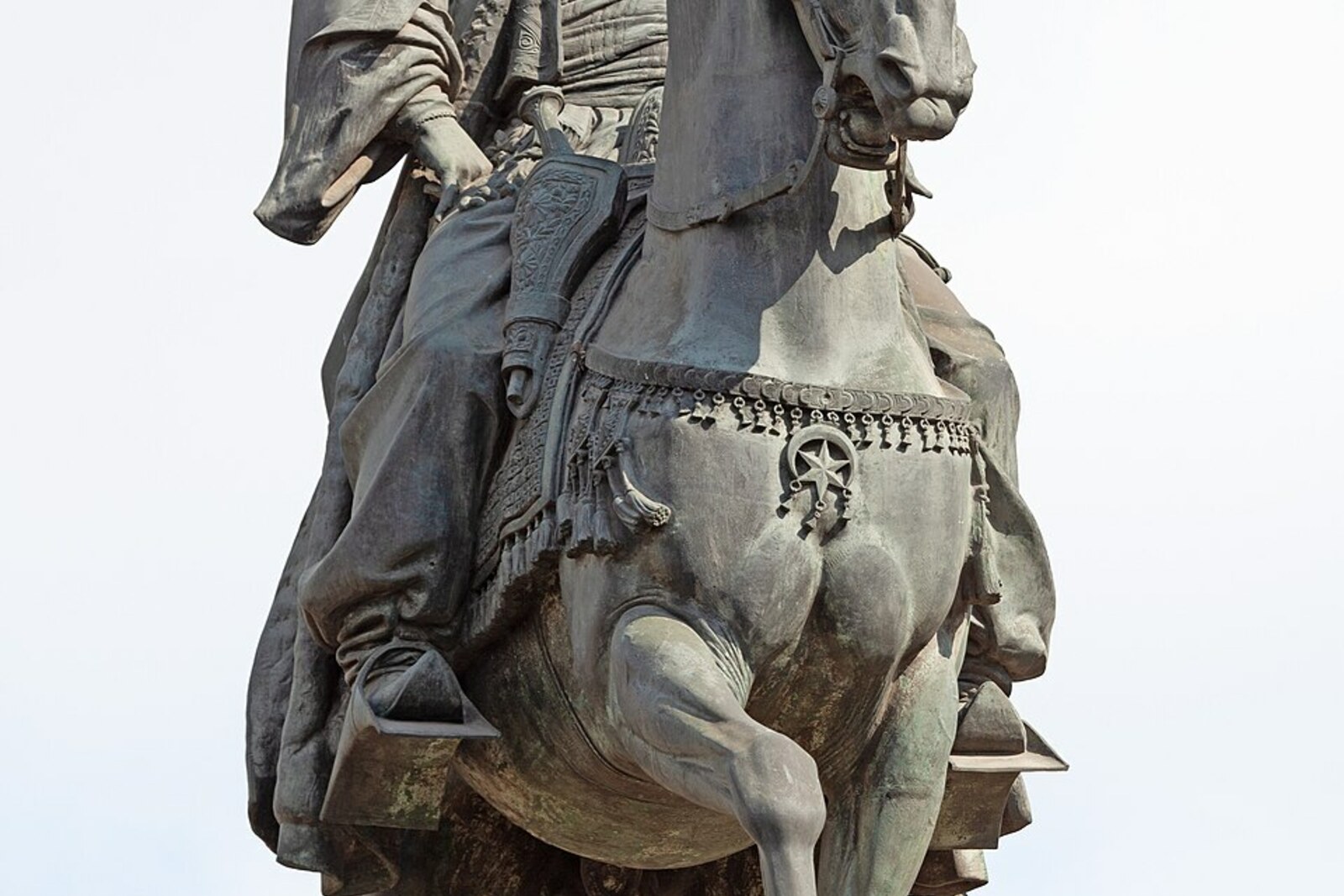 Equestrian monument to Muhammad Ali in Mansheya Square.