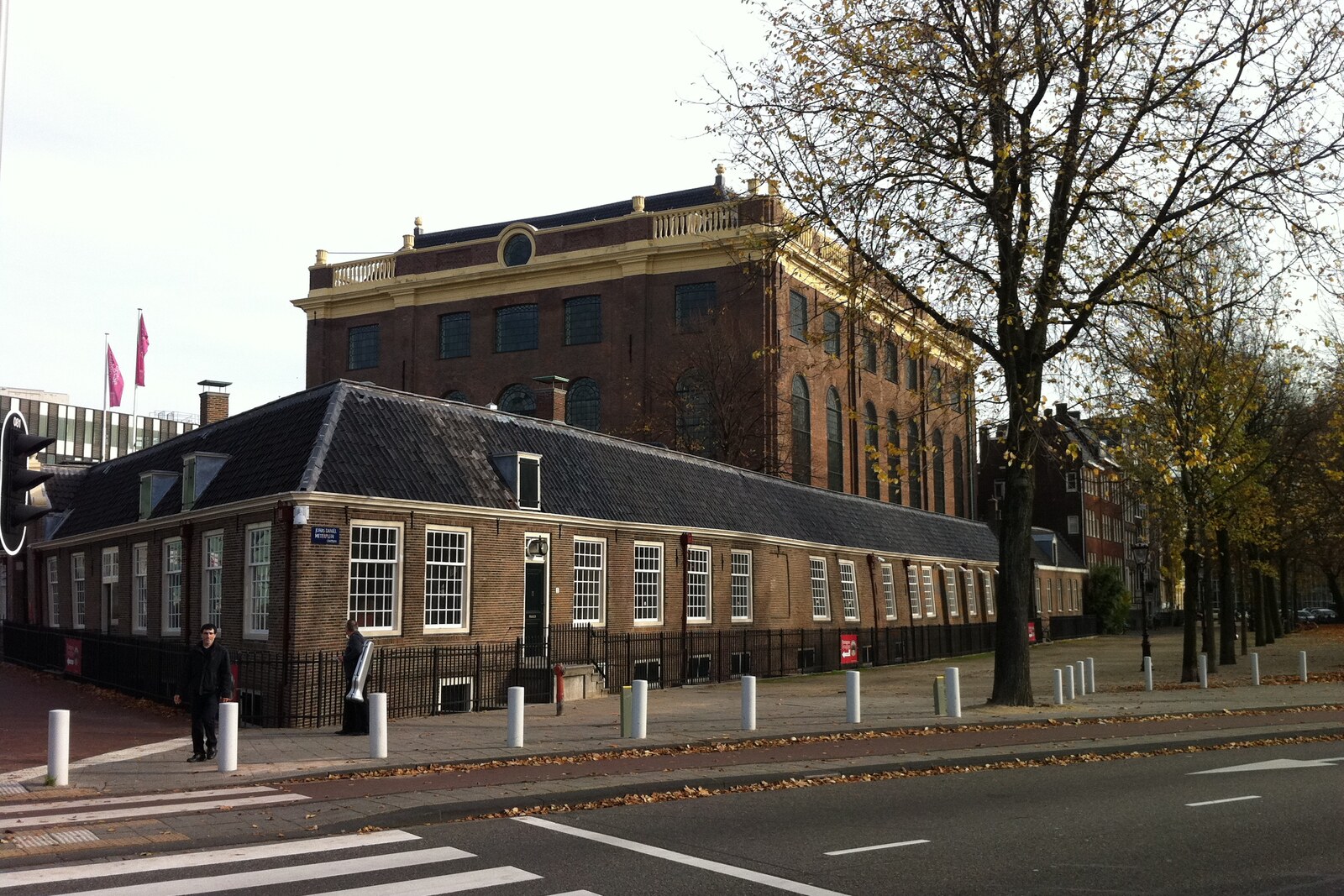 Facade of the Portuguese Synagogue in Amsterdam