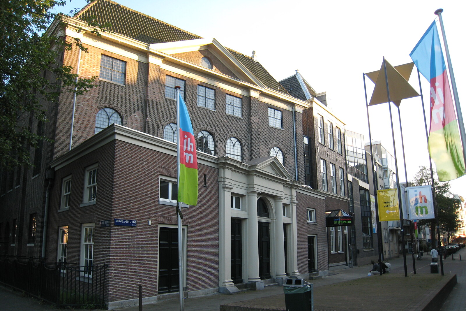 Facade of the Jewish Museum in Amsterdam