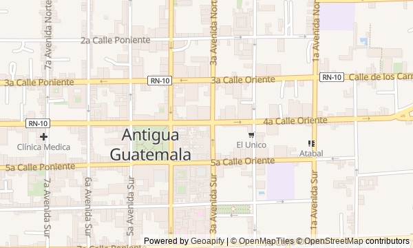 Walk map: Antigua after the earthquakes: churches, palaces, and ruins