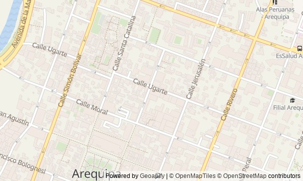 Walk map: Historic Center of Arequipa: the plaza, monastery, and San Lázaro