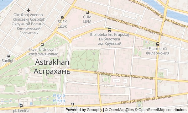 Walk map: Astrakhan: Kremlin and Caspian Trade