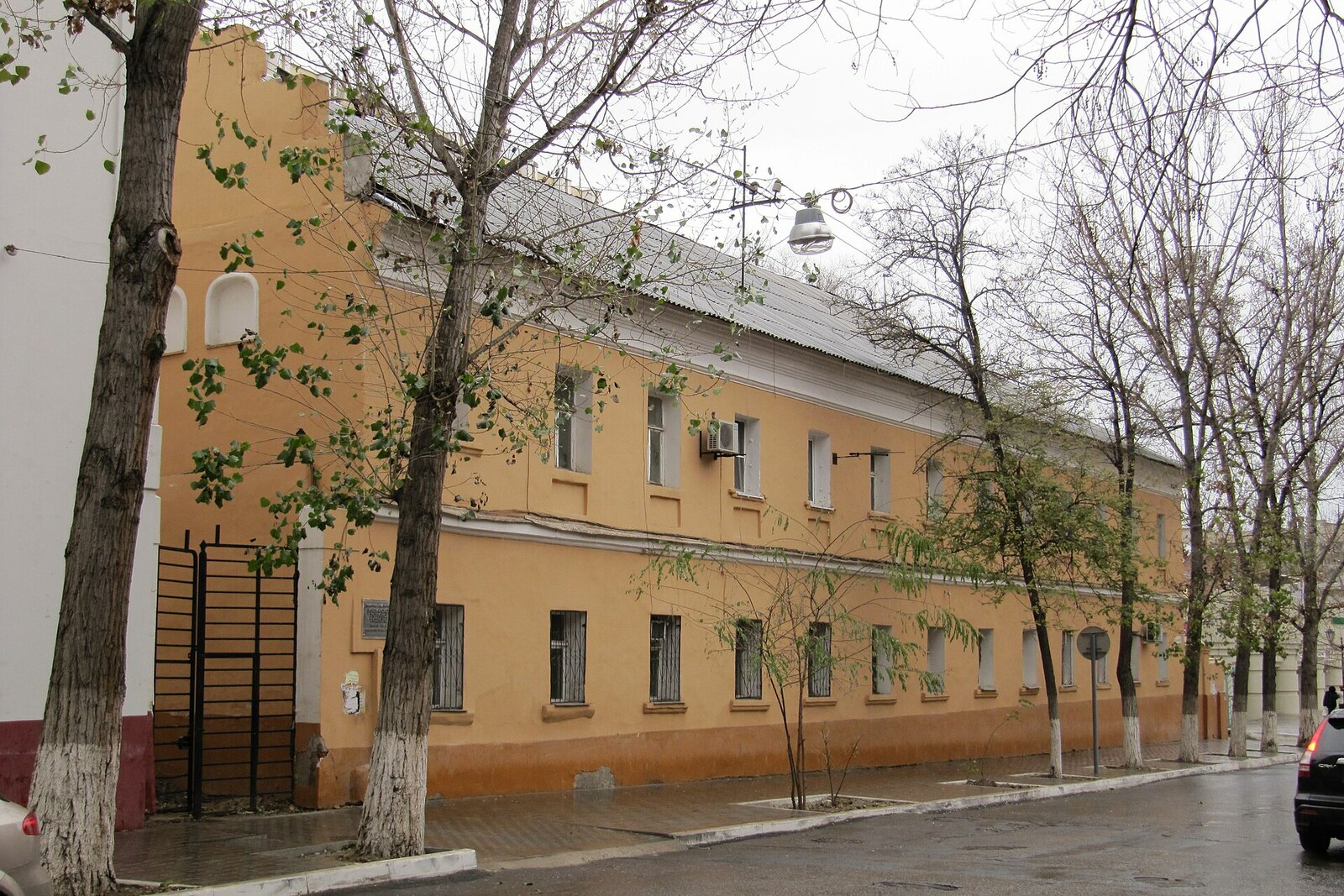The facade of the Indian Trading Compound in Astrakhan.