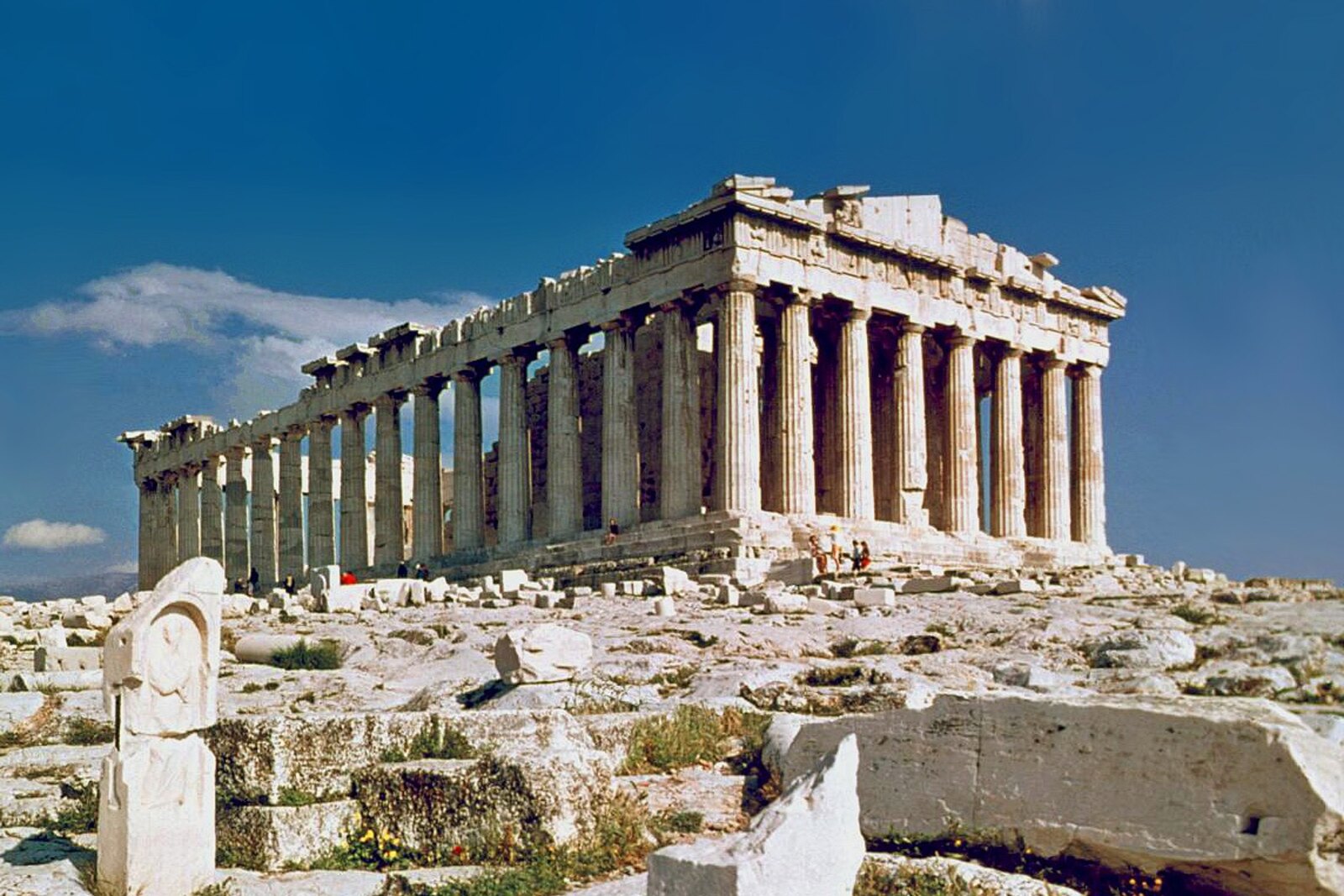 The Parthenon on the Acropolis plateau in Athens