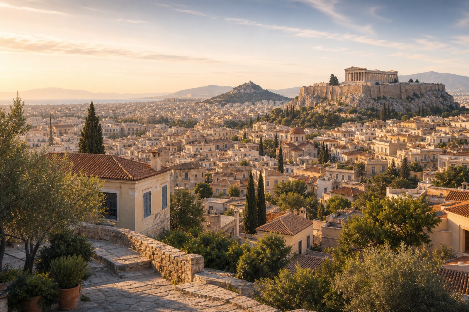 Editorial hero image generated for the city of Athens