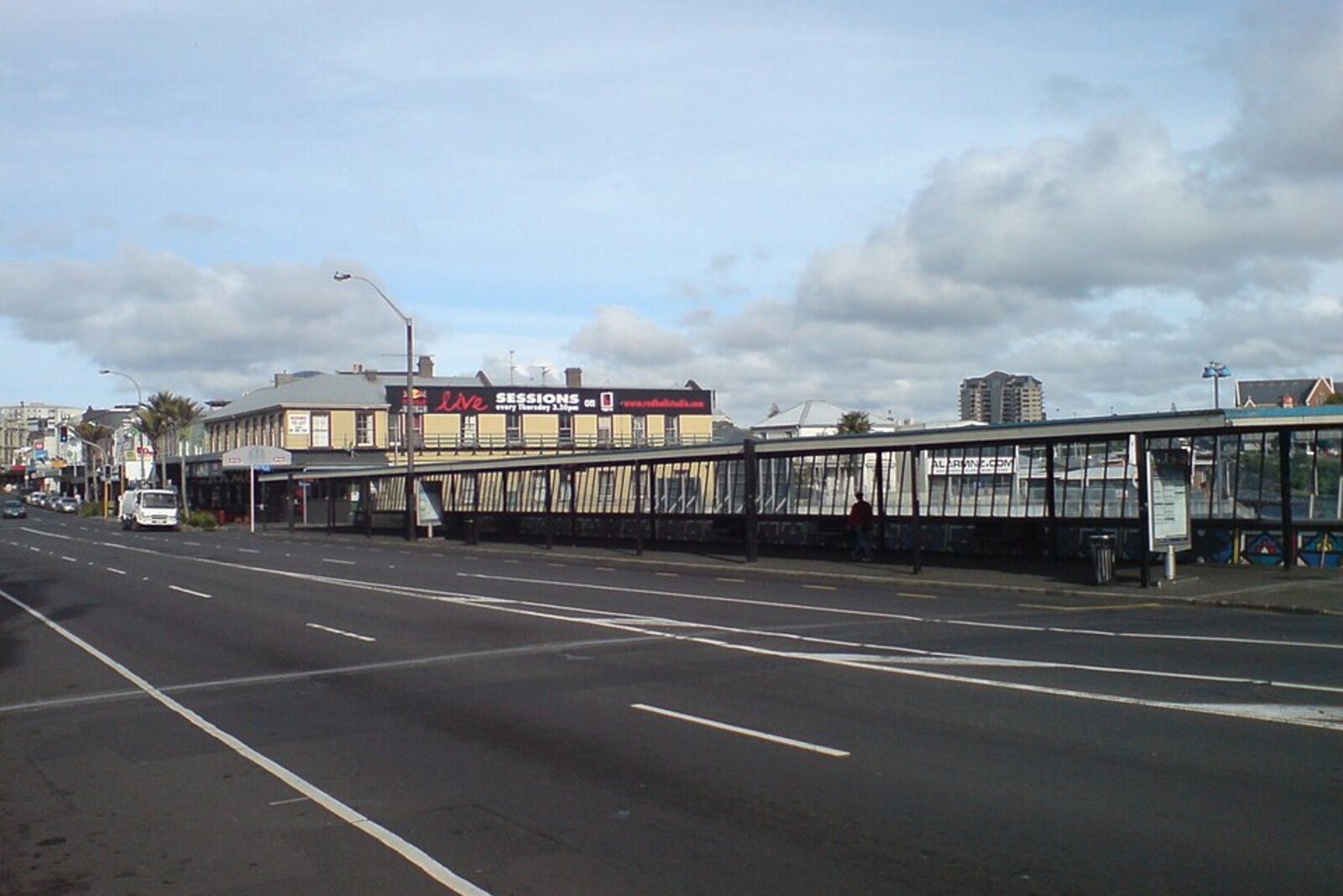 Karangahape Road motorway bridge at Symonds Street