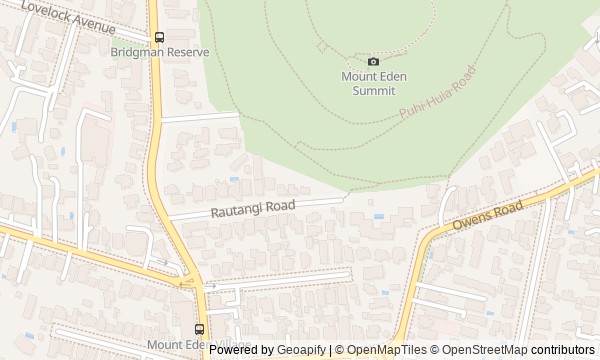 Walk map: Mt Eden and Maungawhau: streets, crater, summit