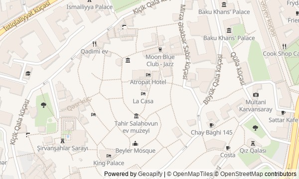 Walk map: Icherisheher Before the Oil Boom