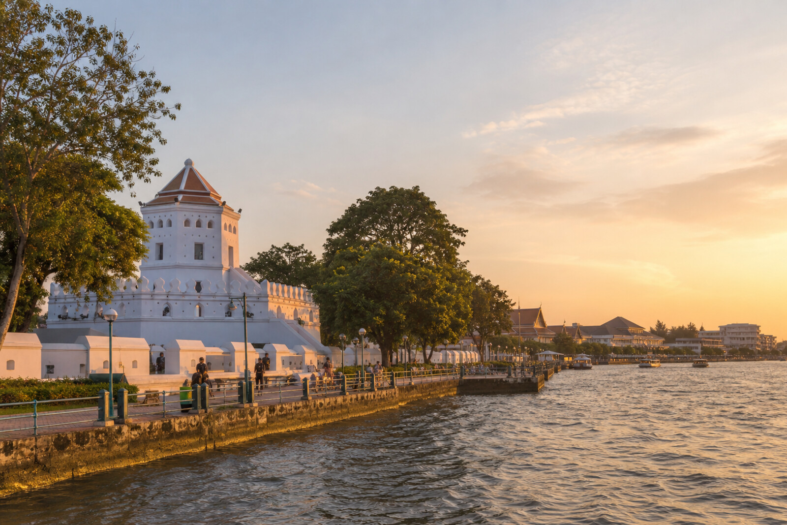 Route cover: Bang Lamphu, the old city walls, and the river