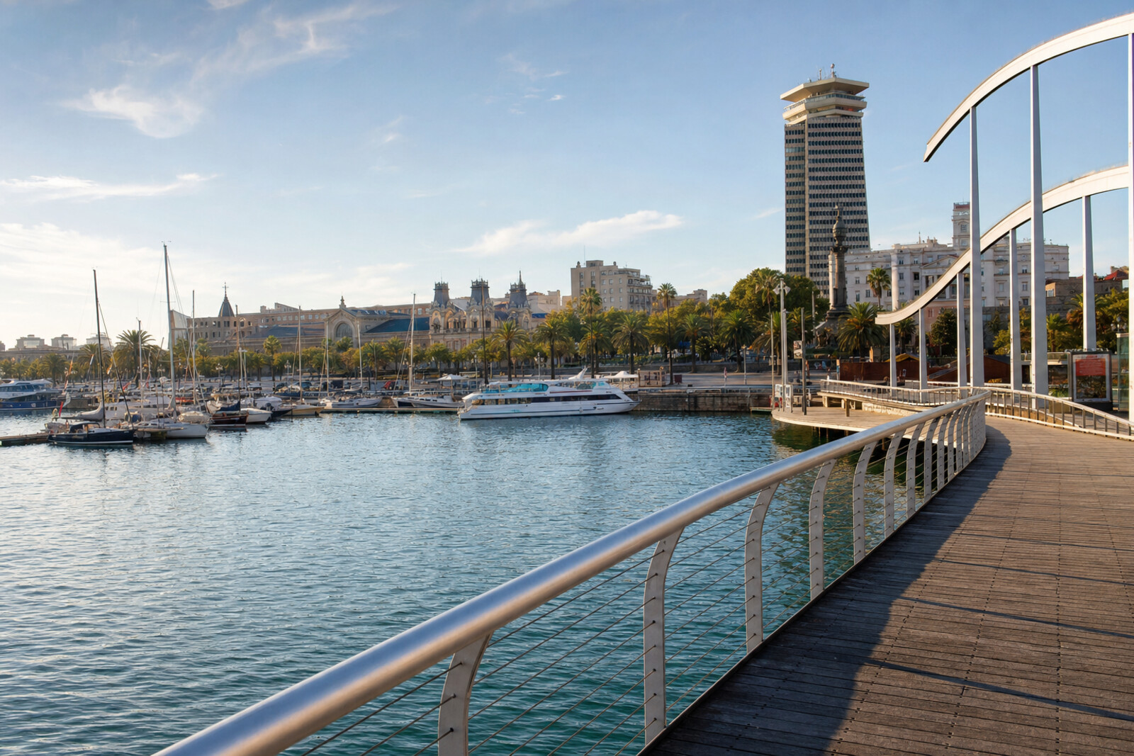 Route cover: Barcelona’s waterfront from the old port to the Olympic towers