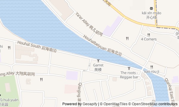 Walk map: Towers, Lakes, and Hutongs of Shichahai