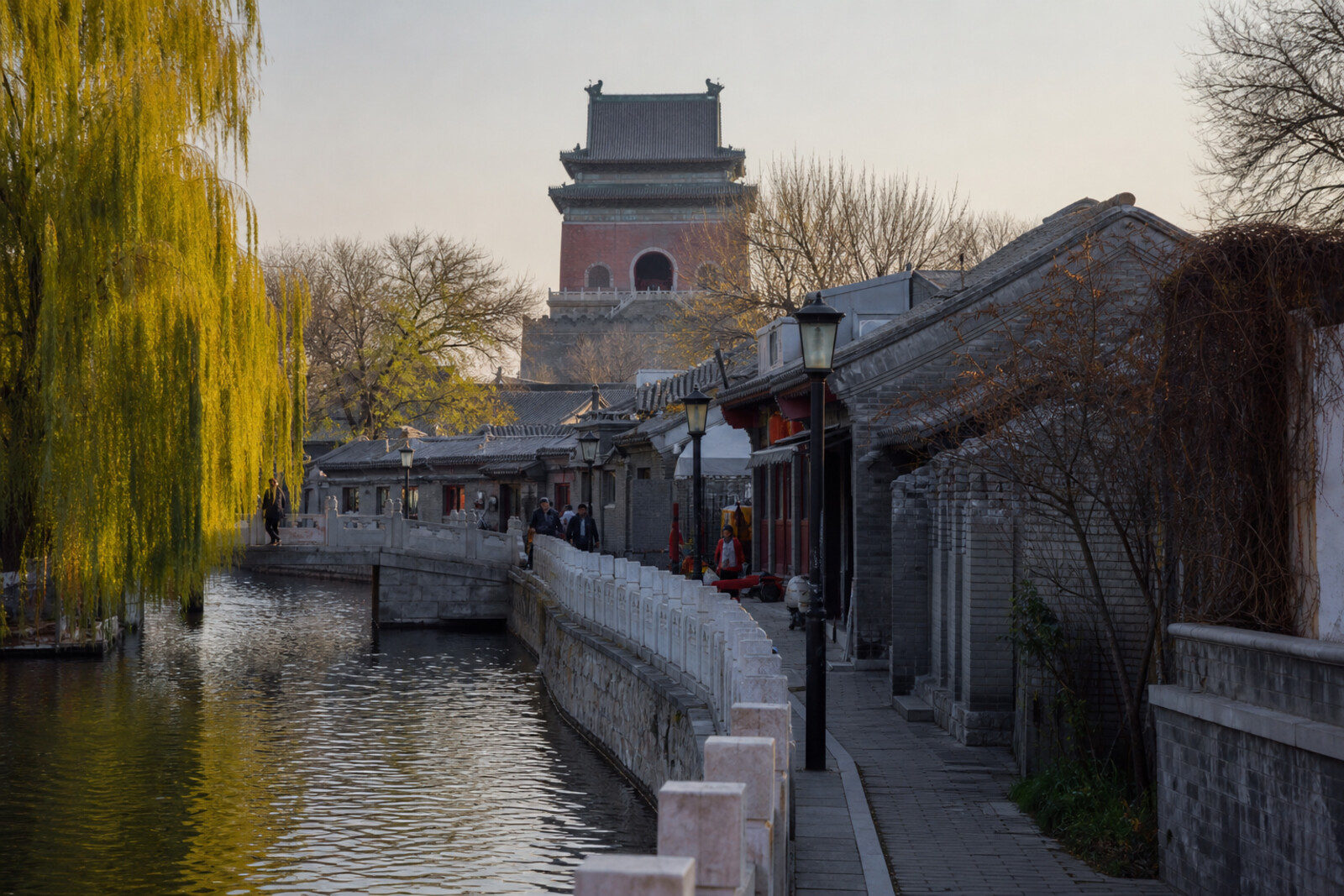 Route cover: Shichahai and the towers: the waters of old Beijing