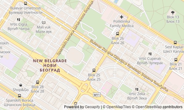 Walk map: New Belgrade: Yugoslavia in Concrete