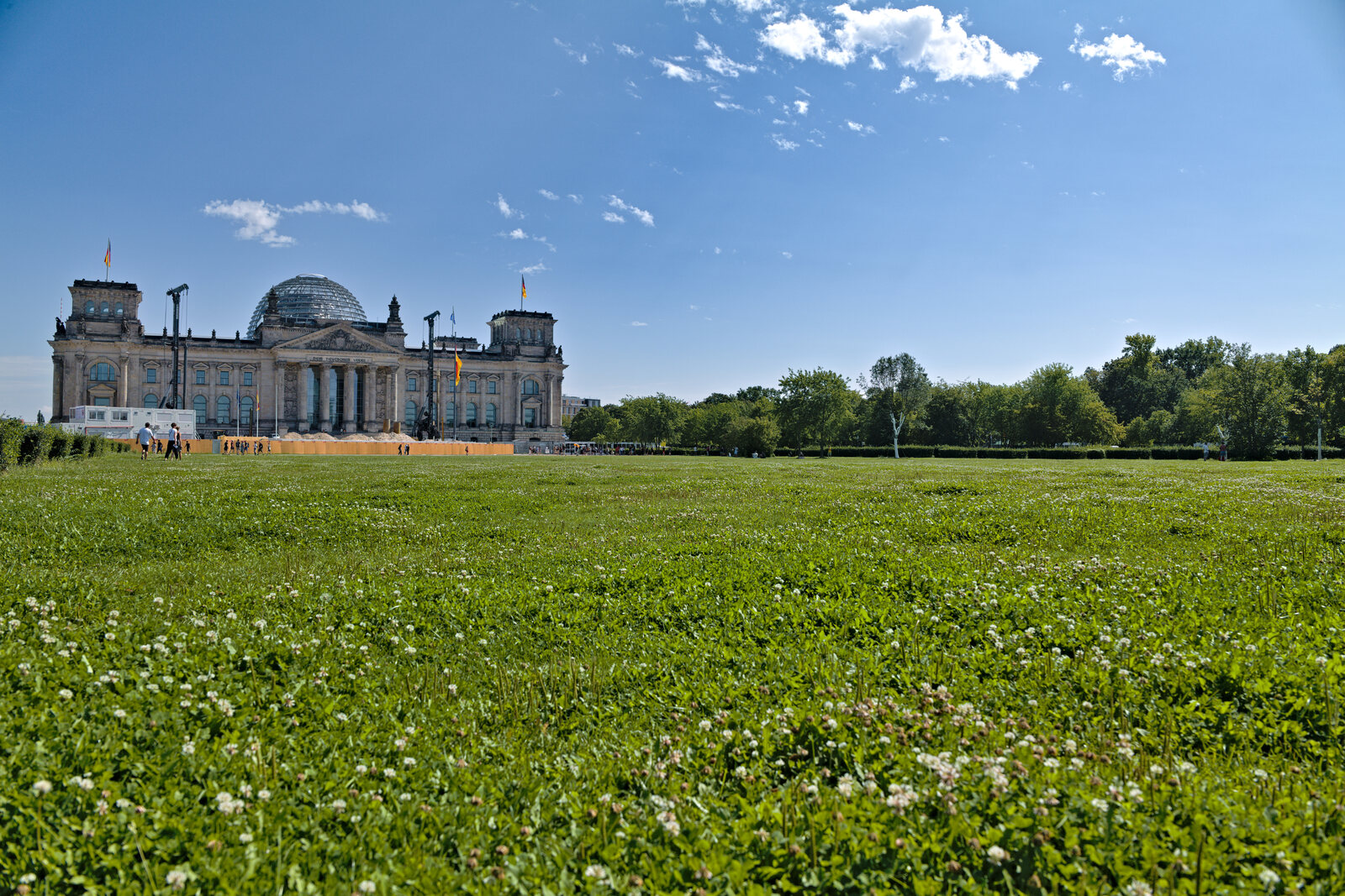 The Reichstag Building and Republic Square in Berlin's government district