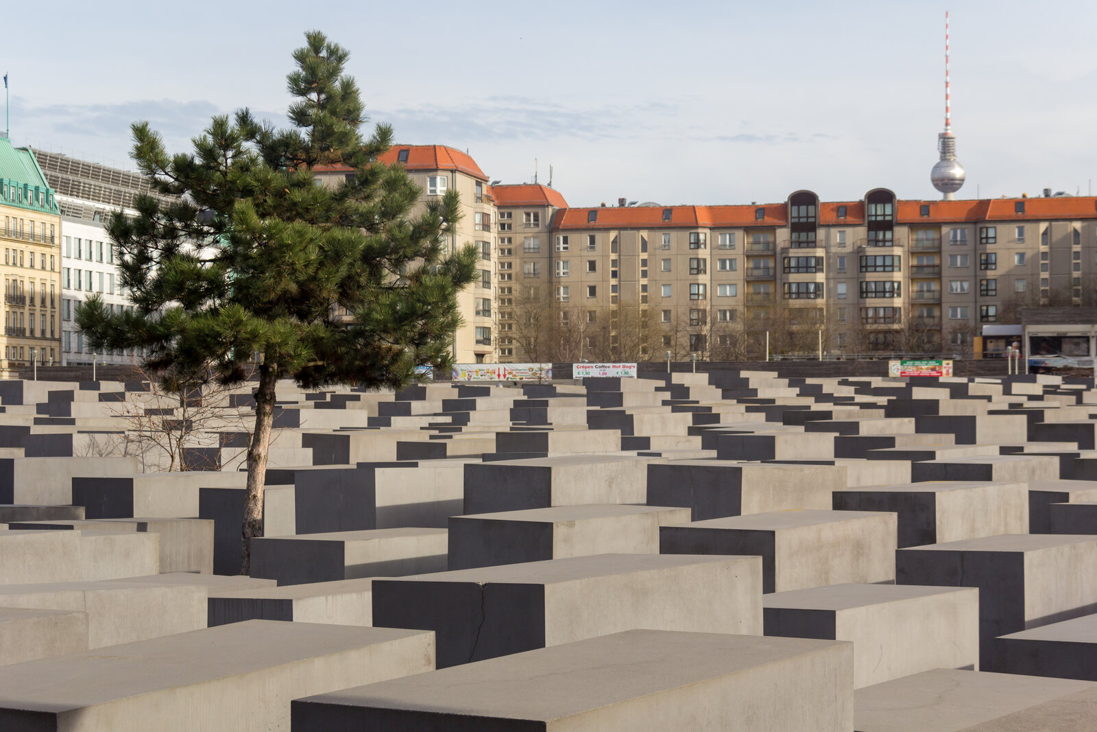 Field of concrete stelae at the Memorial to the Murdered Jews of Europe