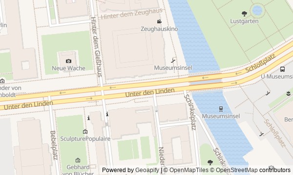 Walk map: Unter den Linden and Museum Island