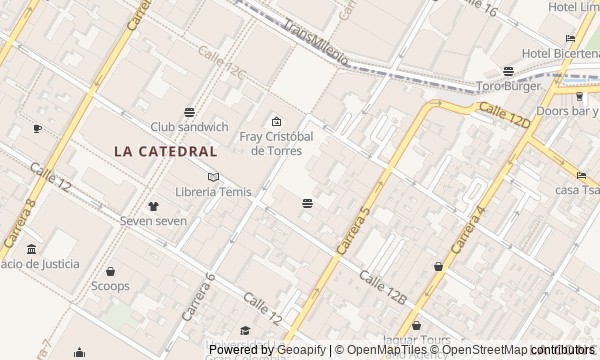 Walk map: La Candelaria: Gold and Power