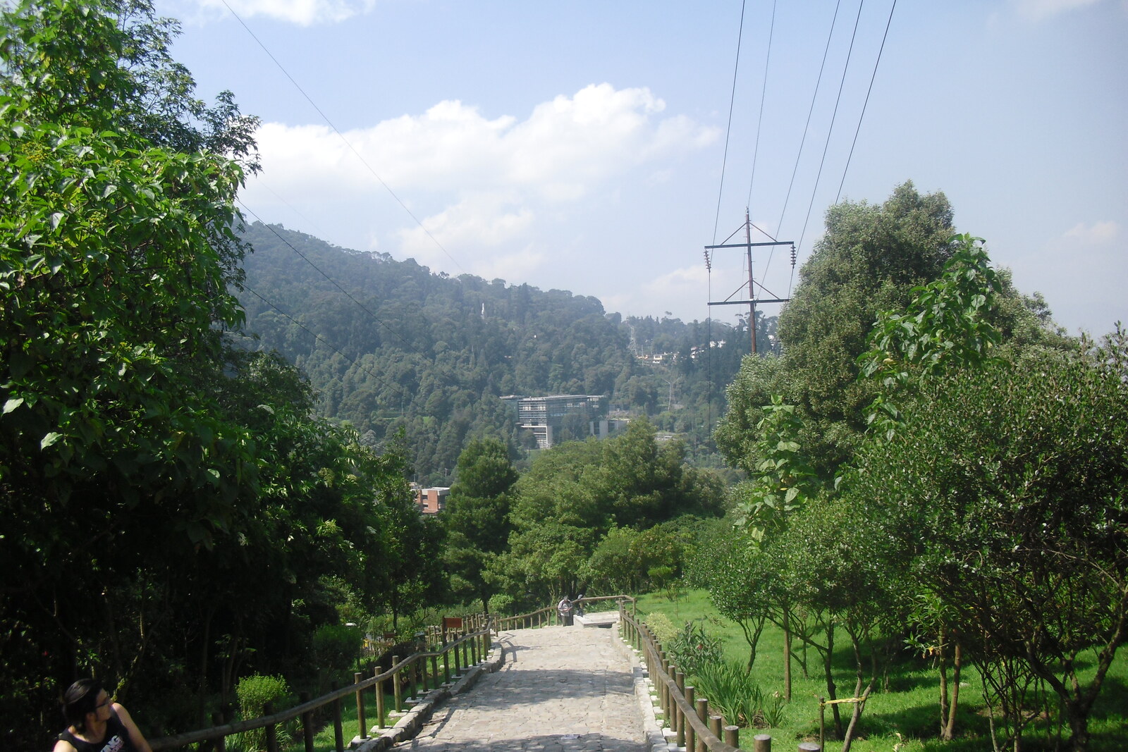 Entrance to the Monserrate walking trail in Bogotá.