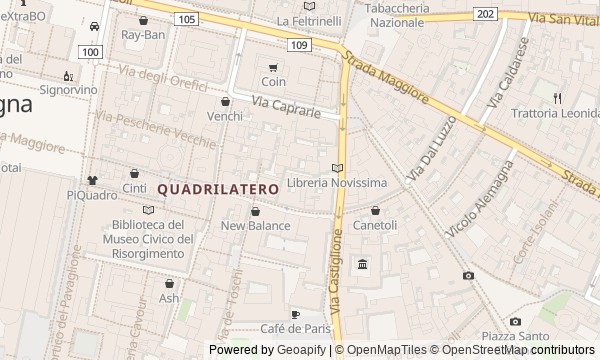 Walk map: The Heart of Bologna: Piazza Maggiore, The Two Towers, and Santo Stefano