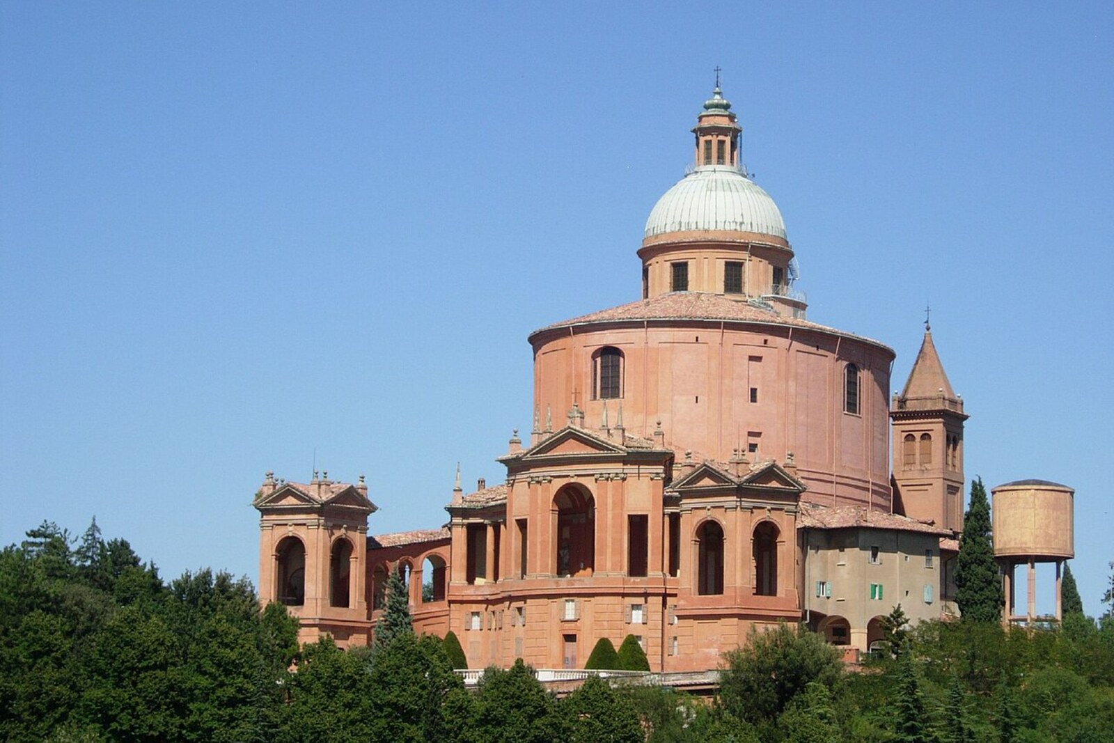 Sanctuary of the Madonna di San Luca at the top of the hill