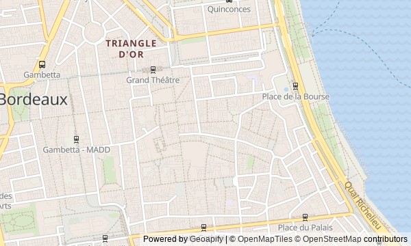 Walk map: Stone Bordeaux Between the Garonne and the Cathedral