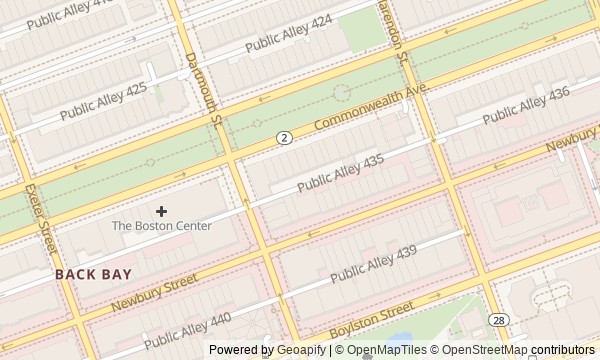Walk map: Back Bay on Filled Land