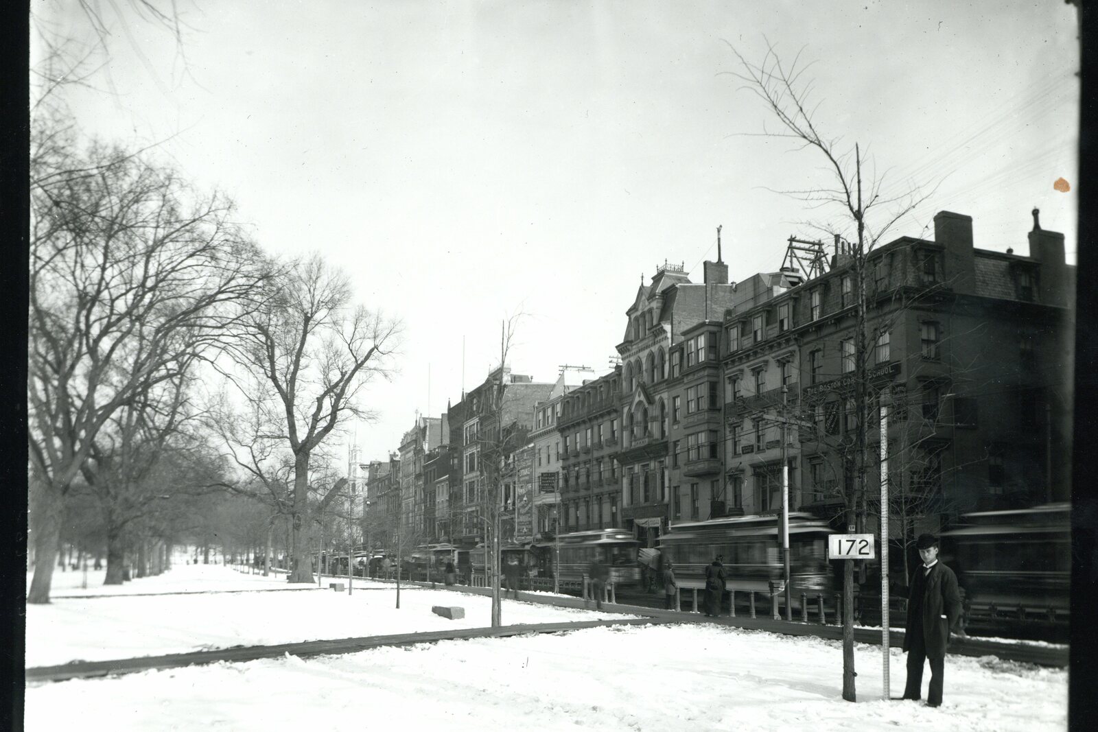 Boston Common at Tremont Street and the beginning of the Freedom Trail.