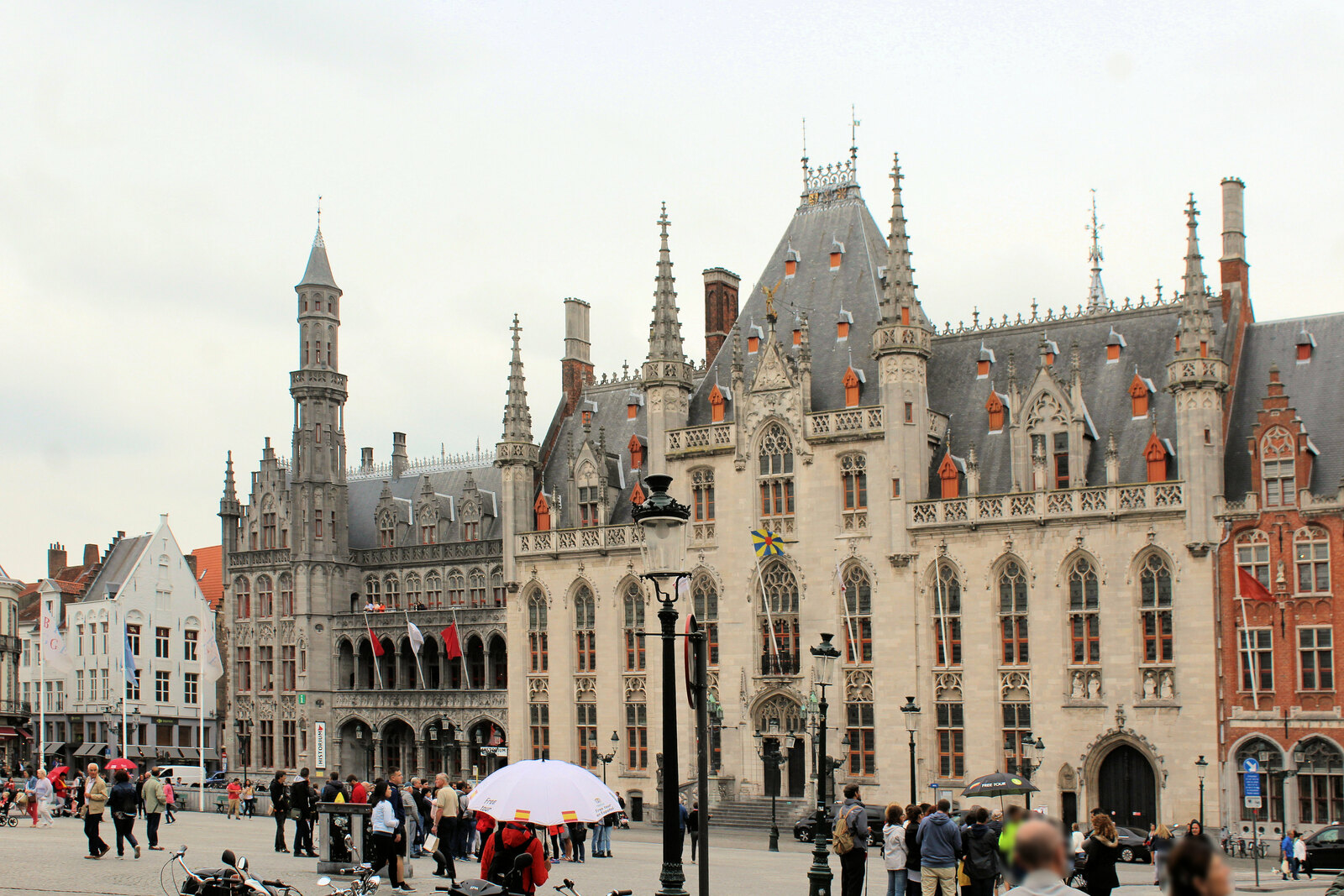 The Provincial Court on the eastern side of Market Square in Bruges.