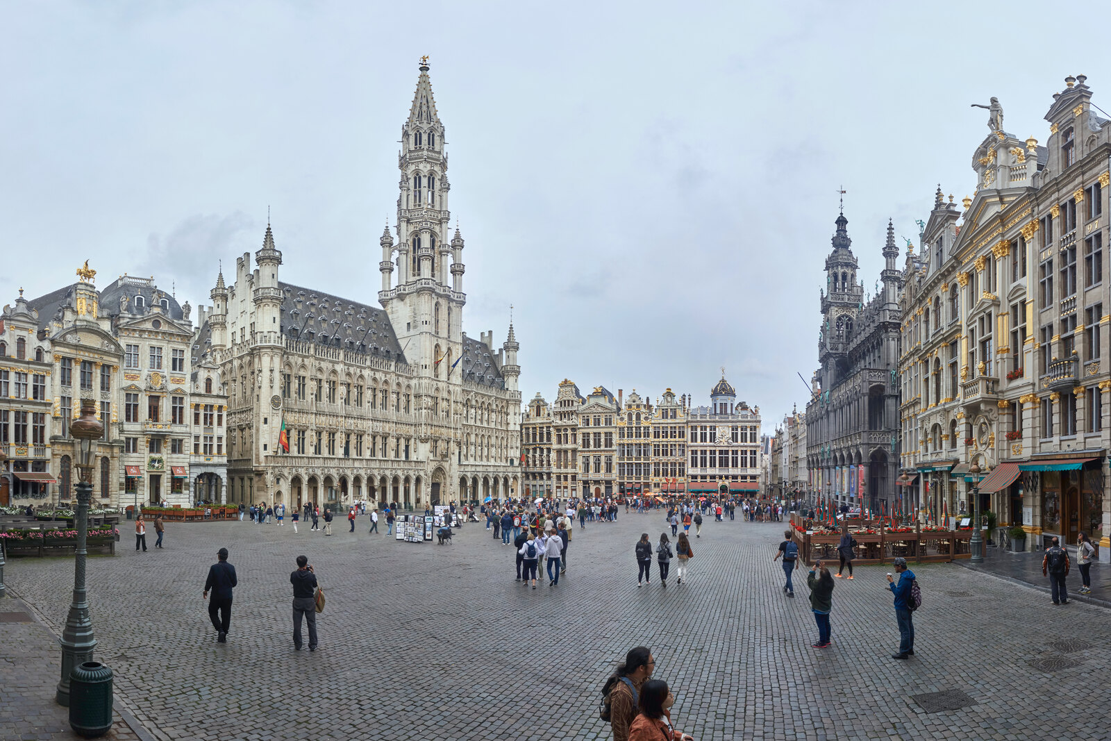 Panorama of Grand-Place in Brussels