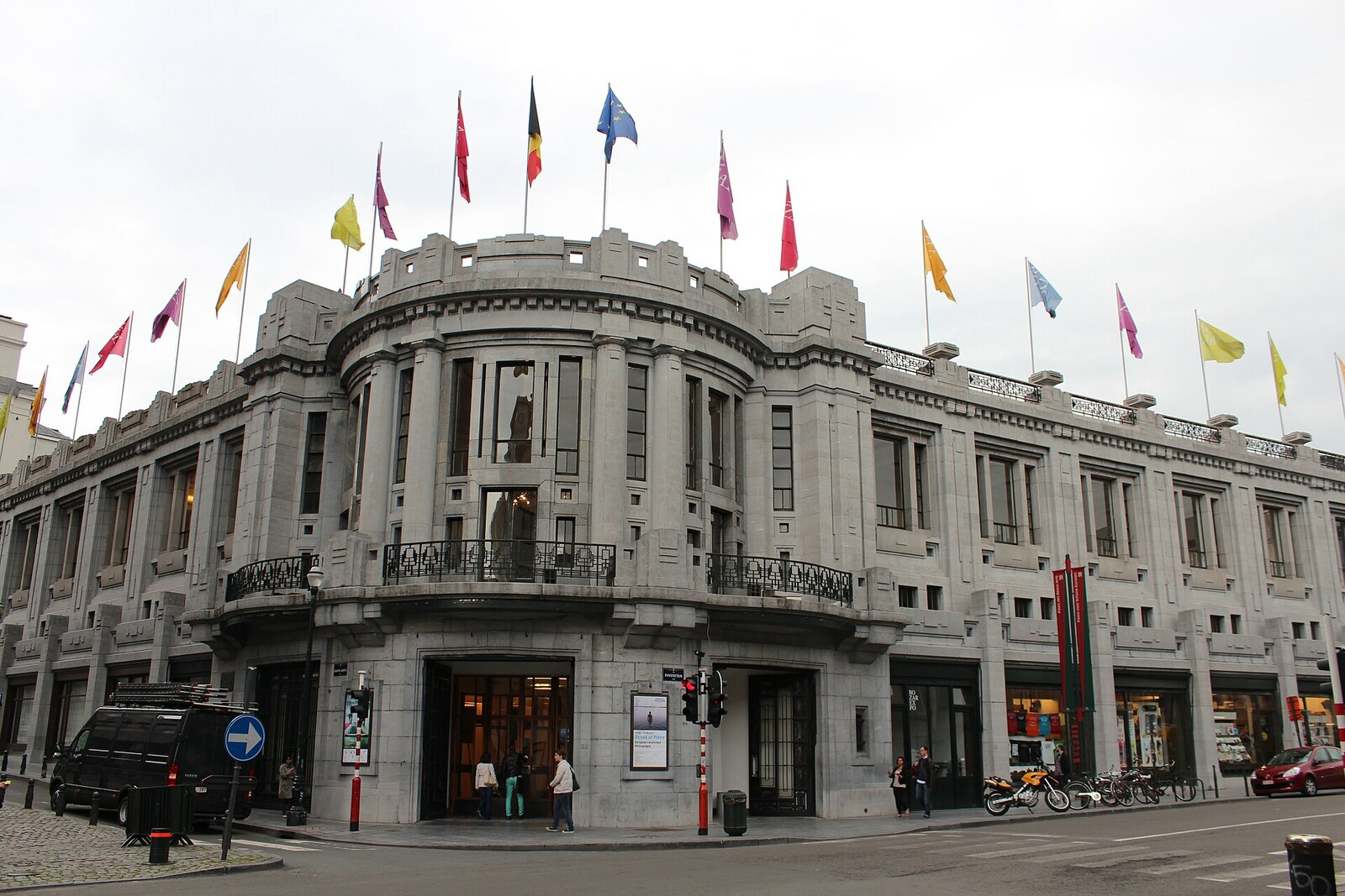 Facade of the Centre for Fine Arts (BOZAR) in Brussels