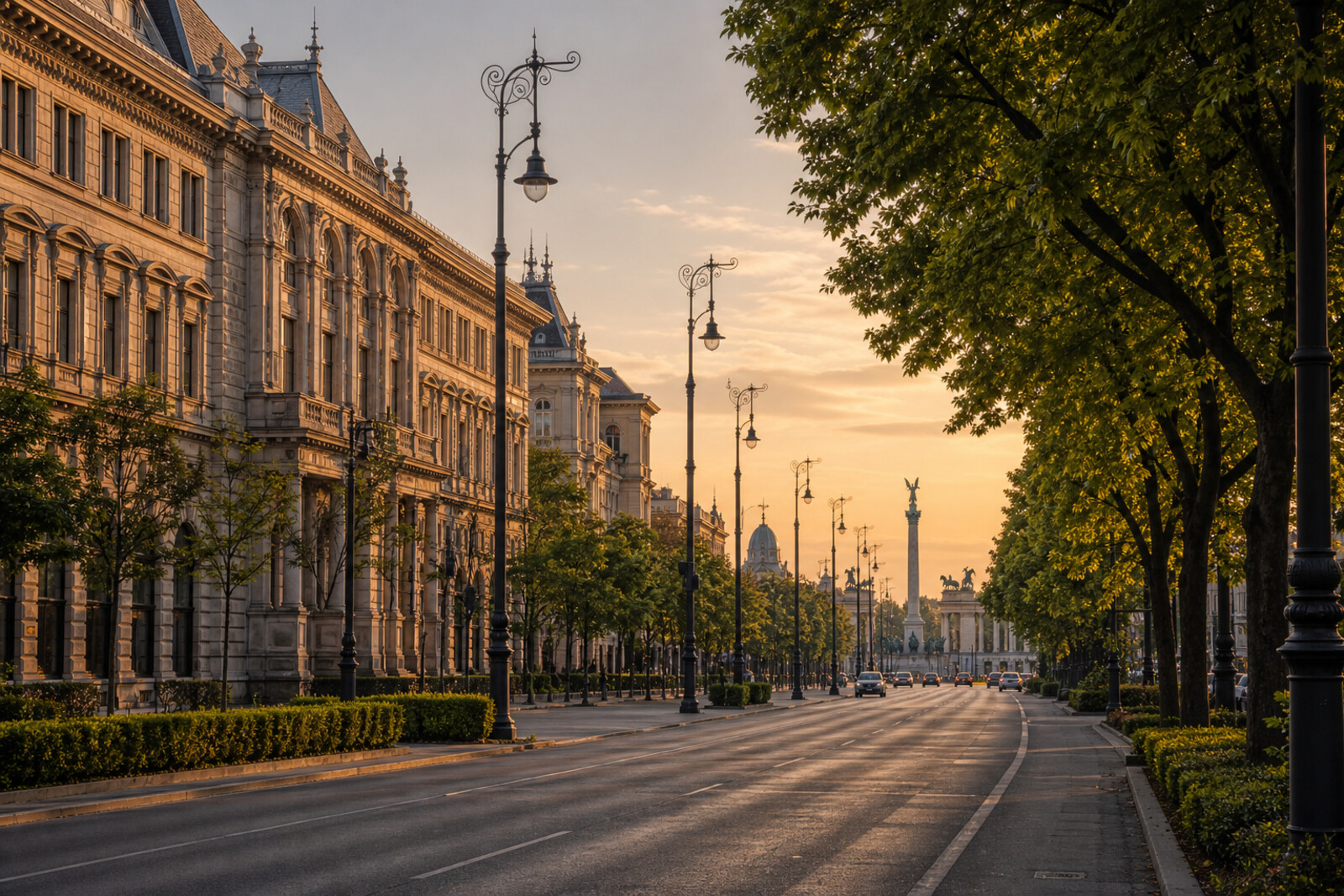 Generated cover image for the route “Andrássy and City Park: the city's millennium axis”