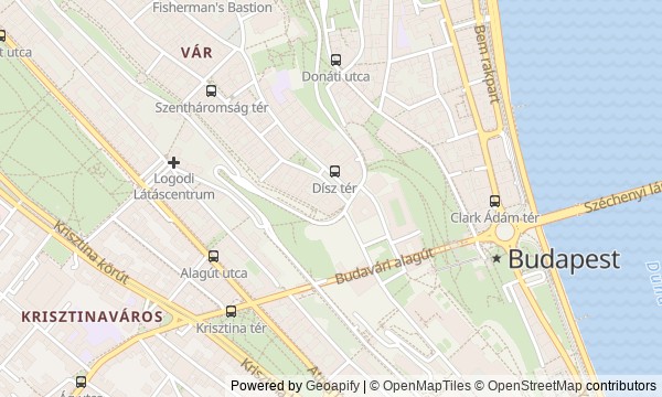 Walk map: Buda Castle: Palace, Squares, and Bastion