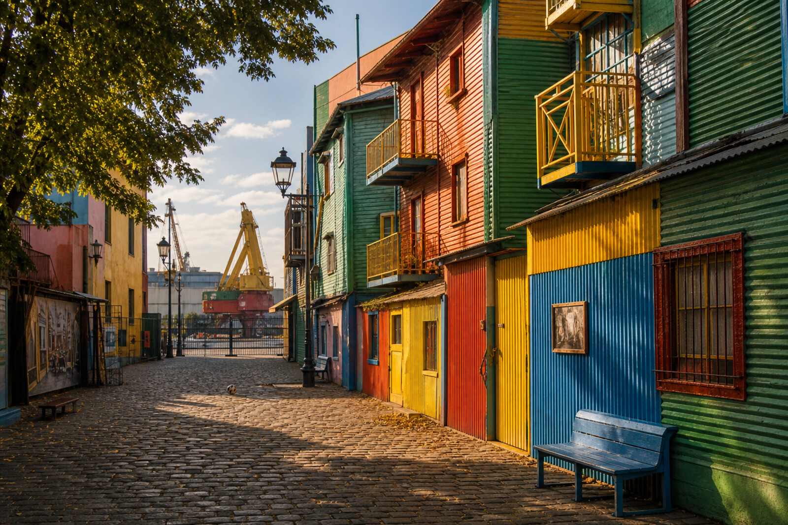 Generated editorial cover for the “buenos-aires-la-boca-port-color-football” route
