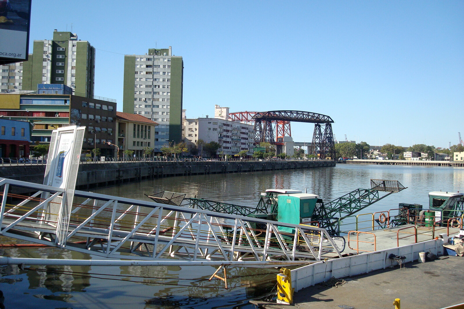 The Vuelta de Rocha waterfront by La Boca’s old port.