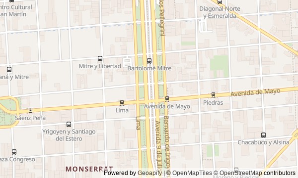 Walk map: Power in Buenos Aires: From Plaza de Mayo to Congress