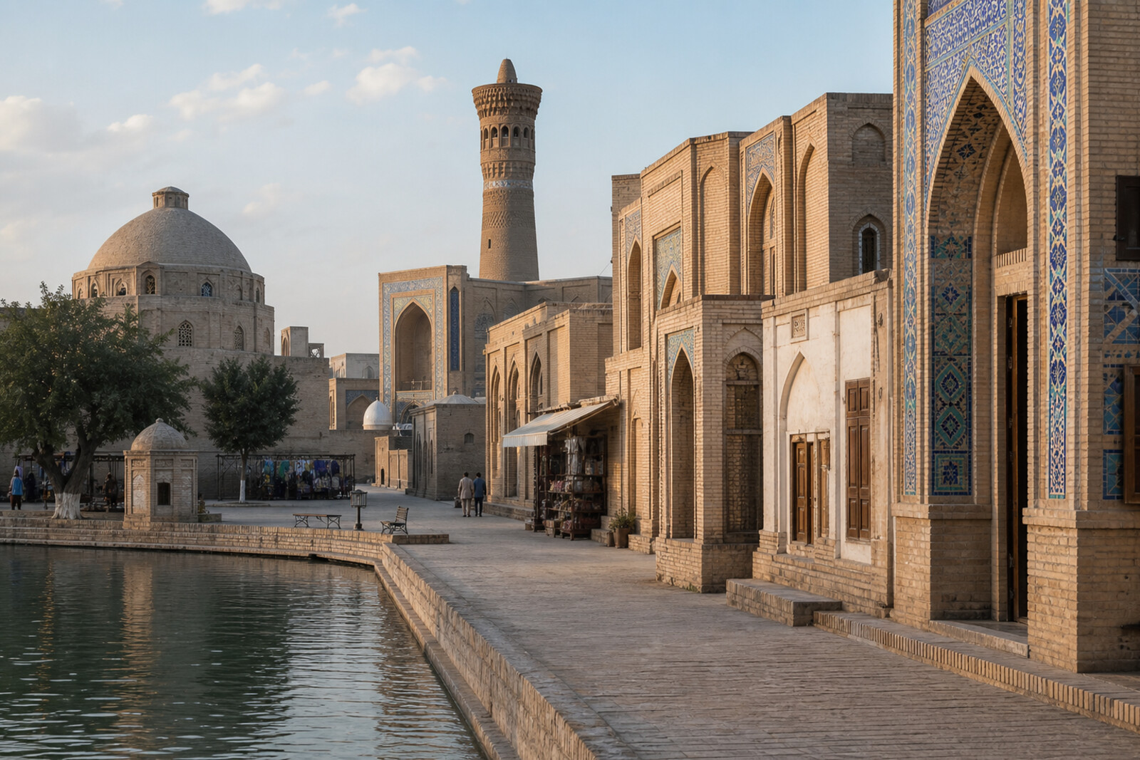 Editorial hero image generated for the city of Bukhara