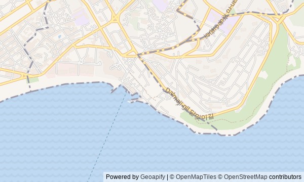 Walk map: Busan Coast: Haeundae, Dongbaekseom Island, and Cheongsapo