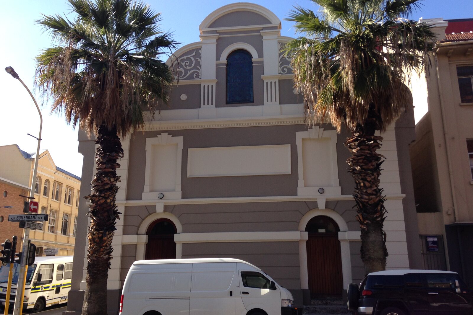 Facade of the District Six Museum in the former Central Methodist Mission Church on Buitenkant Street.