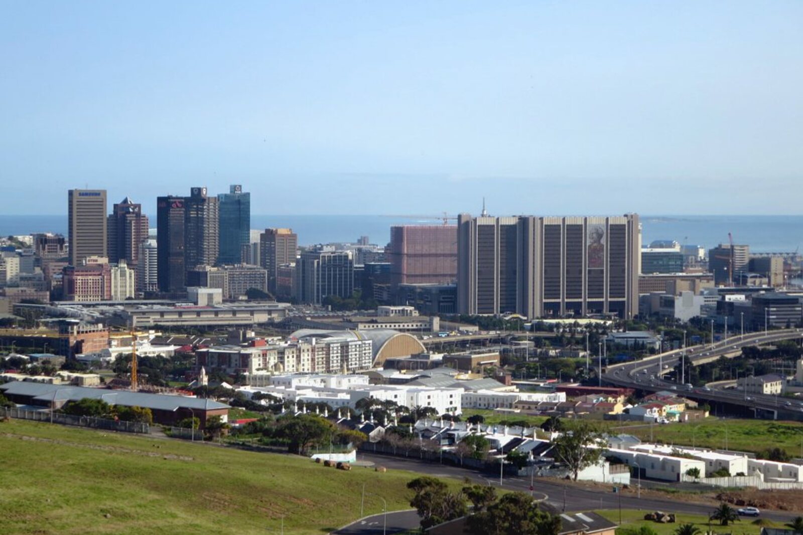 View from the edge of District Six toward central Cape Town; the urban emptiness of the former district.