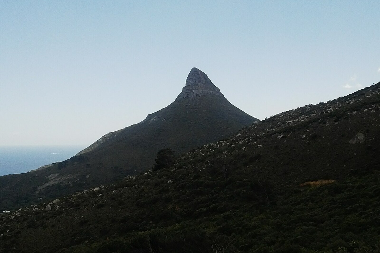 View from the Pipe Track toward Lion’s Head and the Atlantic Ocean.