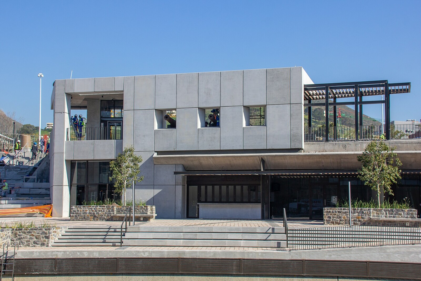 The preserved walls of Battery Park at the V&A Waterfront.