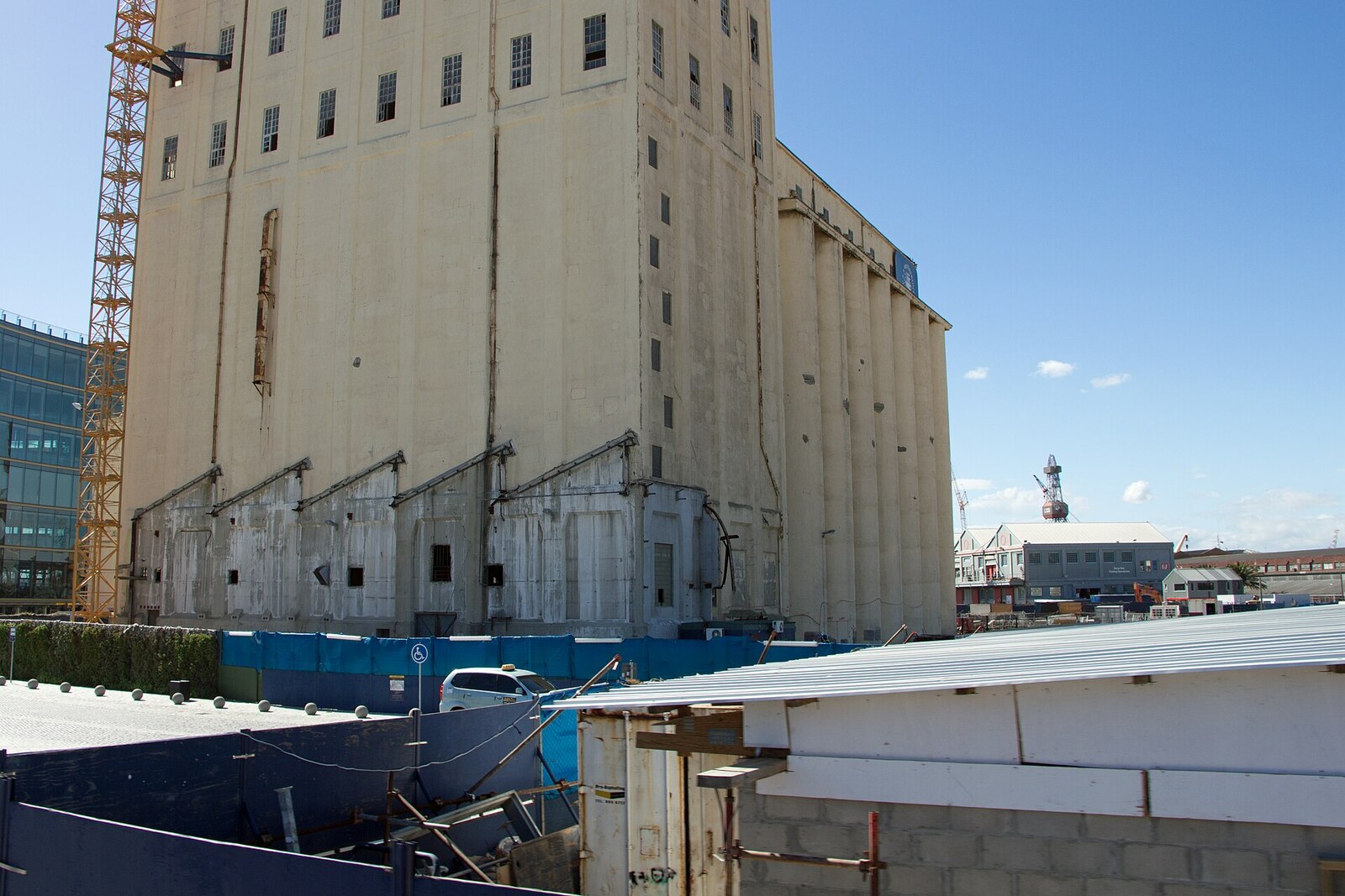 The concrete grain silo at V&A Waterfront, converted into Zeitz MOCAA.