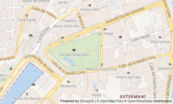 Walk map: Getsemaní: A Neighborhood of Artisans and Neighbors