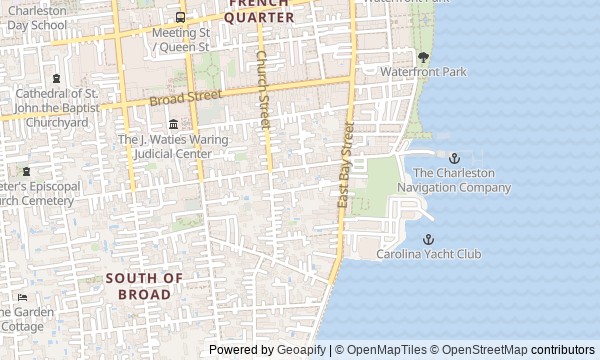 Walk map: Harbor Charleston: From the Market to The Battery