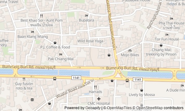 Walk map: Wua Lai: Chiang Mai’s Silver Quarter