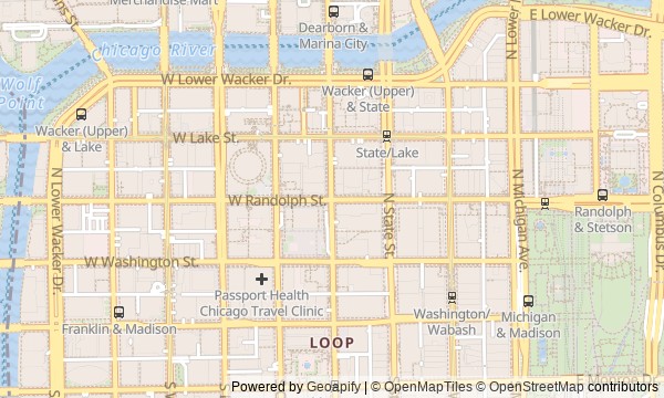 Walk map: Chicago Along the River: Bridges, Towers, and the Loop