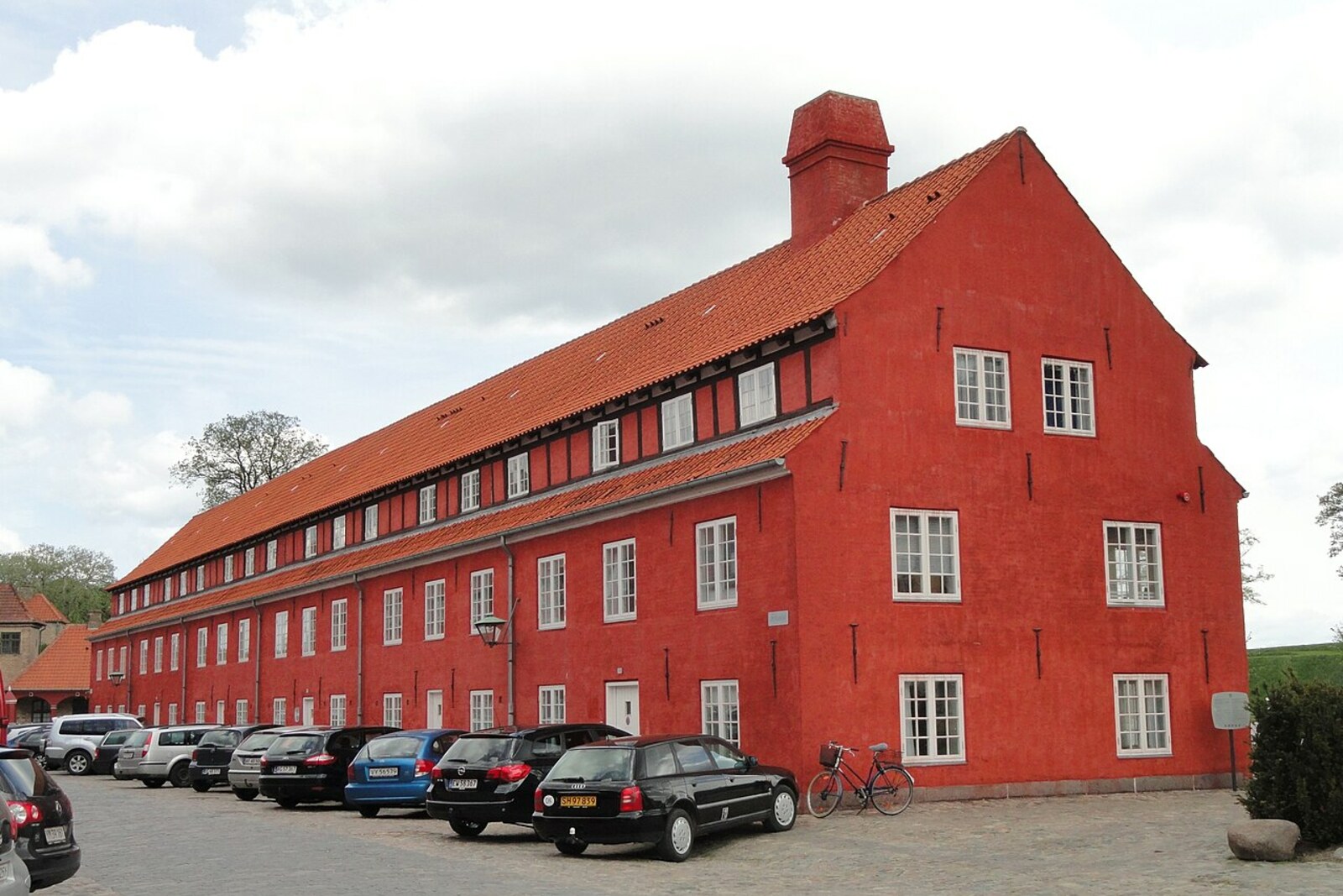 The inner courtyard of Kastellet with barracks and green ramparts