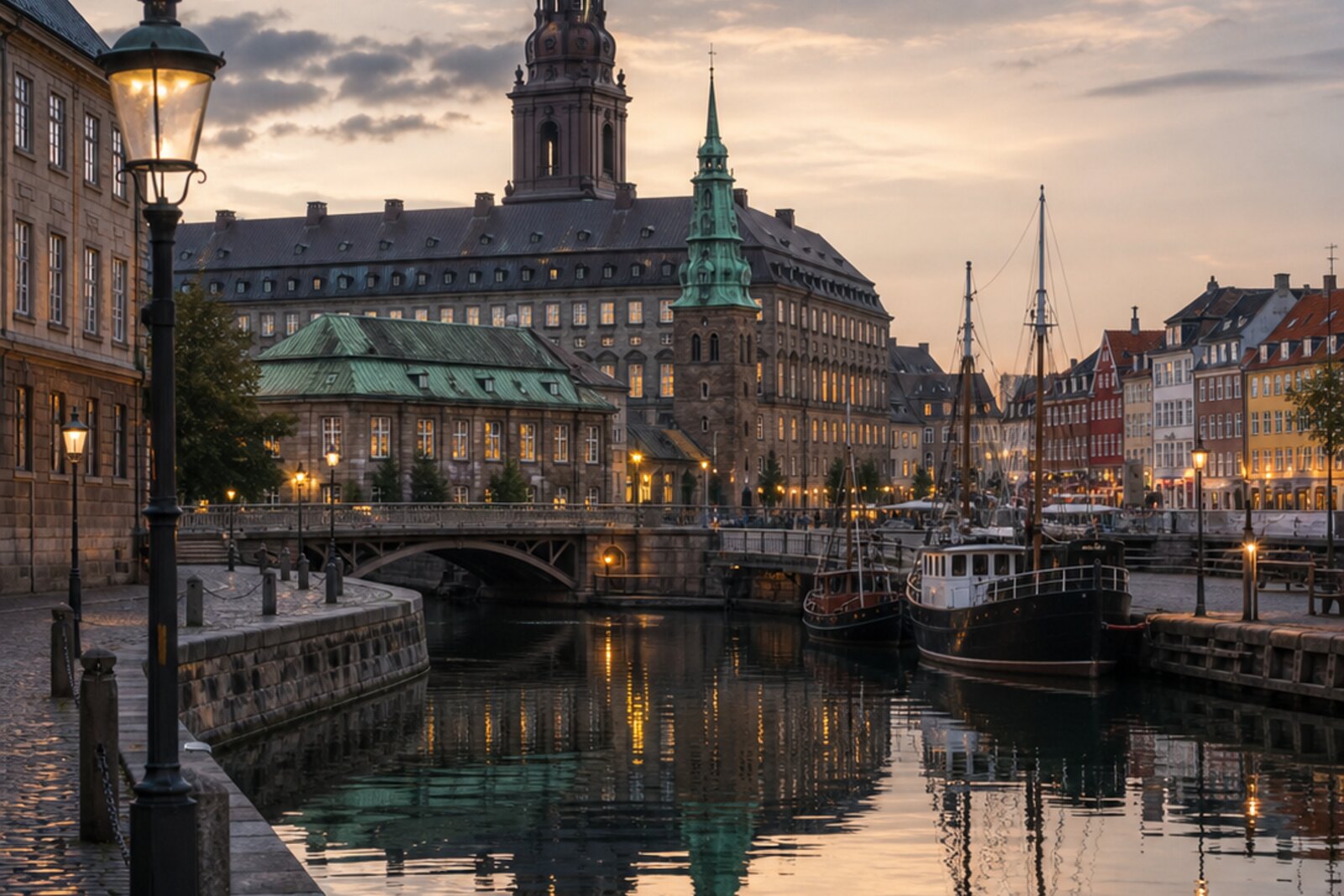 Generated editorial route cover: “Slotsholmen and the Old Harbour: How the City Became a Capital”