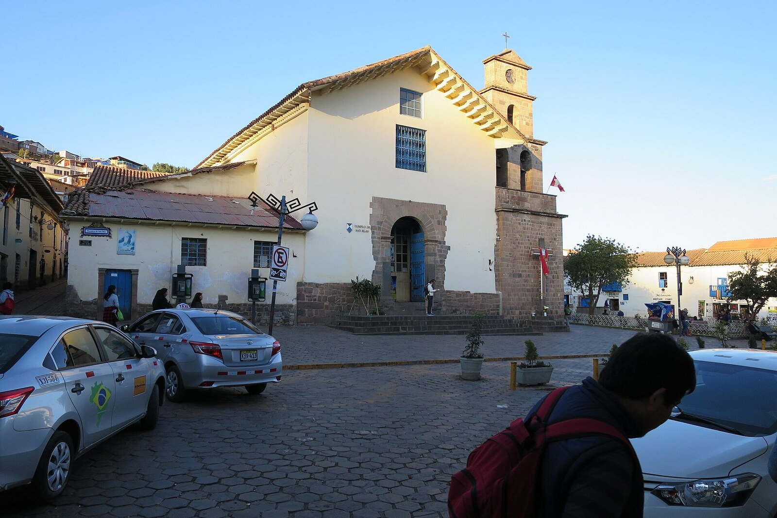 Facade of the Church of San Blas on the square of Cusco’s artisan district