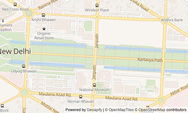 Walk map: Kartavya Path: From Rashtrapati Bhavan to the War Memorials